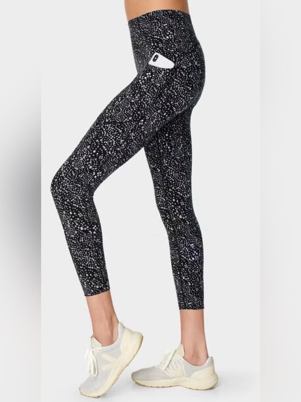 Sweaty Betty Power High-Waisted 7/8 Workout Leggings in Blue Celestial Sz L